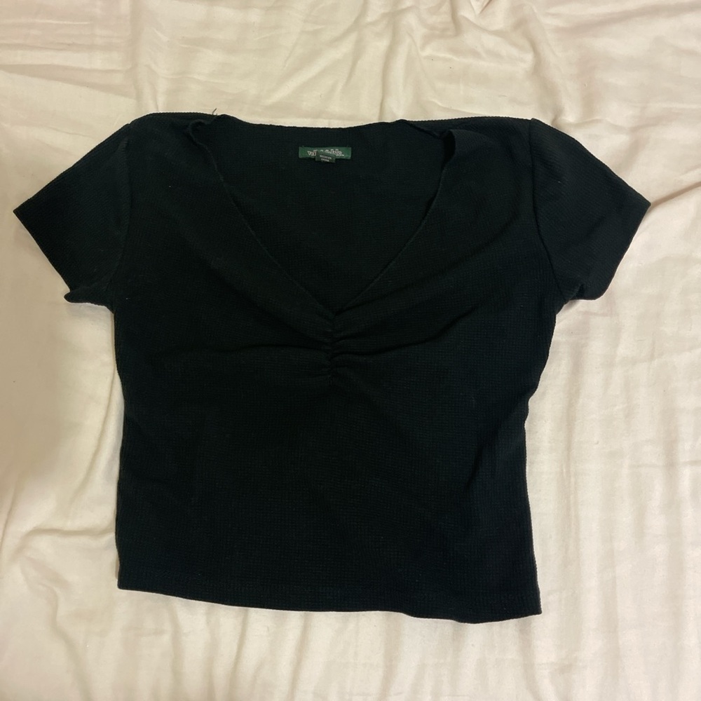 wild fable black v neck top